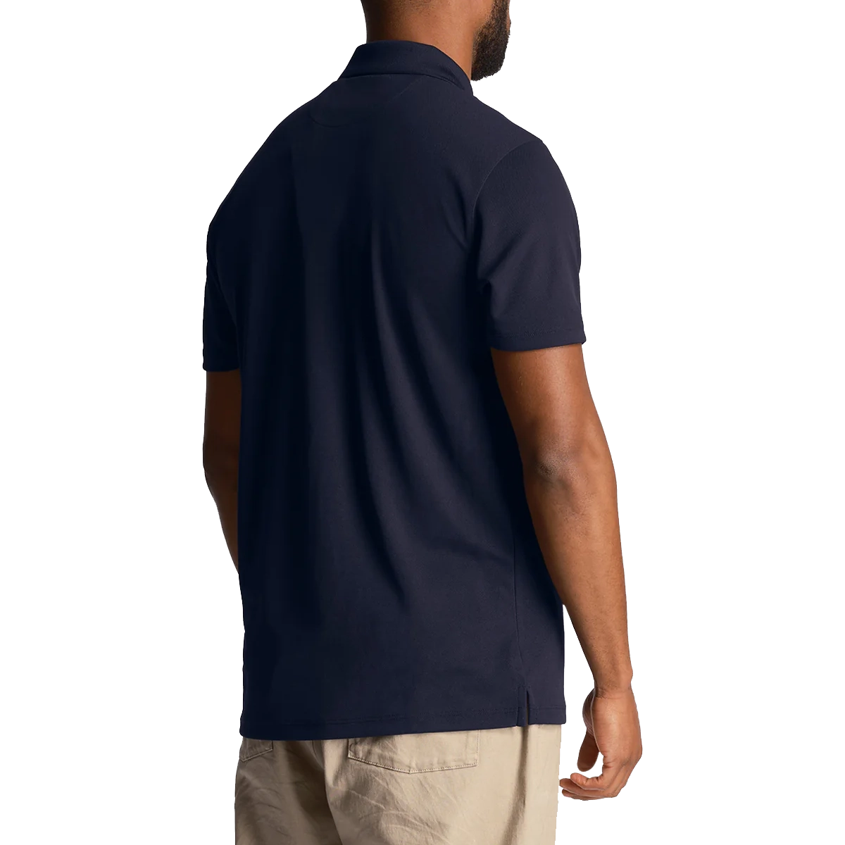 Lyle & Scott Golf Tech Polo Shirt With Lonsdale Links Logo- Dark Navy