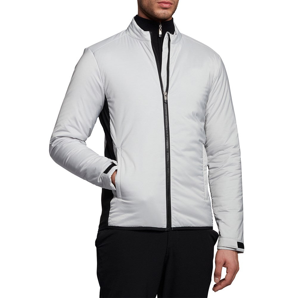 Lyle & Scott Tonal Eagle Golf Primaloft Jacket - Pebble